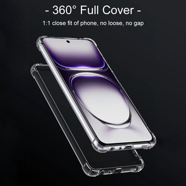 For Oppo Reno 12 5G & Oppo Reno12 Pro 5G SupRShield Heavy Duty Soft Tough Gel Transparent Air Cushion Shockproof Back Cover