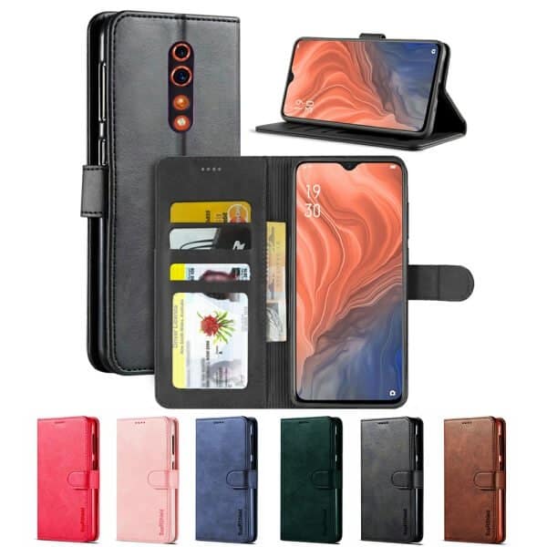 For Oppo Reno Z SupRShield Wallet Leather Flip PU Stand Magnetic Case Cover