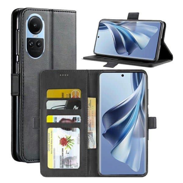 For Oppo Reno10 5G 5G SupRShield Wallet Leather Flip Stand Magnetic Case Cover