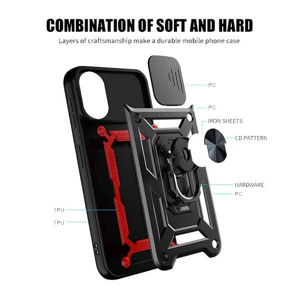 For Oppo Reno10 5G Anti Scratch Rugged Magnetic Car Mount Ring Shockproof Heavy Duty Cover