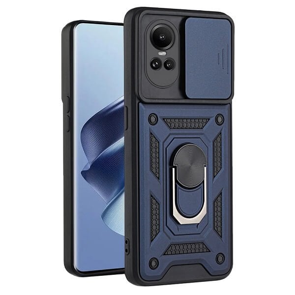For Oppo Reno10 5G Anti Scratch Rugged Magnetic Car Mount Ring Shockproof Heavy Duty Cover