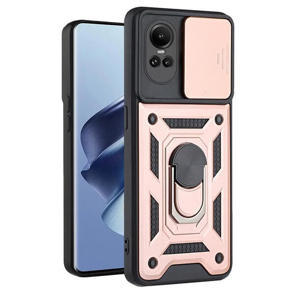 For Oppo Reno10 5G Anti Scratch Rugged Magnetic Car Mount Ring Shockproof Heavy Duty Cover