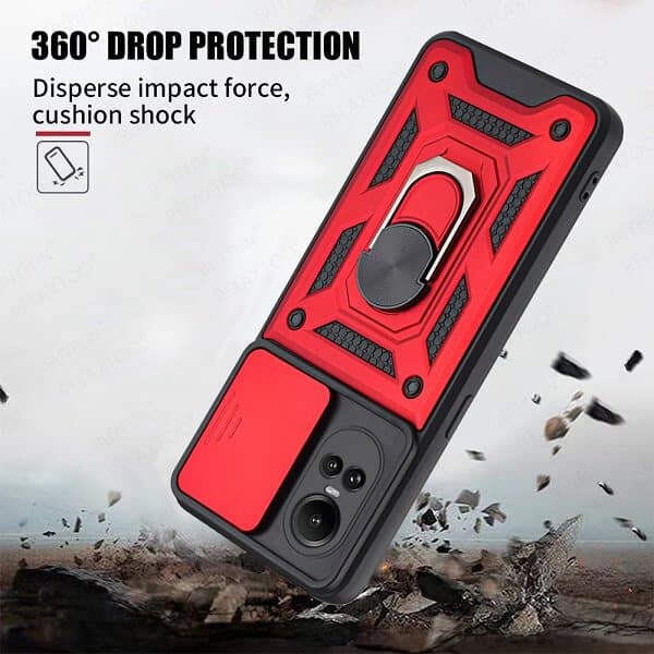 For Oppo Reno10 5G Anti Scratch Rugged Magnetic Car Mount Ring Shockproof Heavy Duty Cover