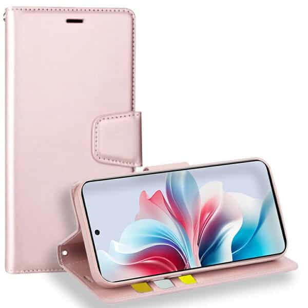 For Oppo Reno11 F 5G Hanman Wallet Case Flip Leather Card Slots Magnetic Stand Cover