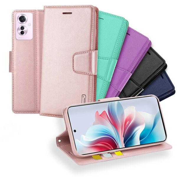 For Oppo Reno11 F 5G Hanman Wallet Case Flip Leather Card Slots Magnetic Stand Cover