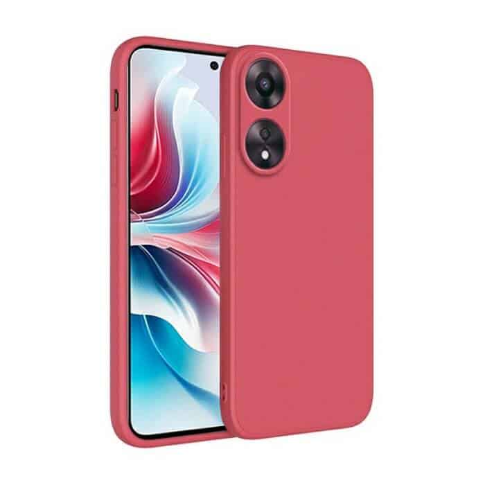 For Oppo Reno11 F, Reno10 5G Liquid Silicone Silky Soft Touch Full Protective Anti Scratch Cover with Microfiber Lining Back Case