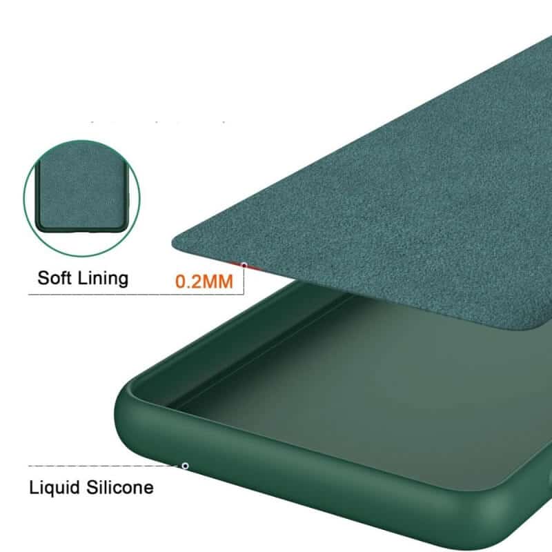 For Oppo Reno12 & Reno12 Pro 5G Liquid Silicone Silky Soft Touch Full Protective Anti Scratch Cover with Microfiber Lining Back Case