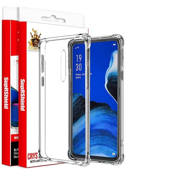For Oppo Reno2 Z SupRShield Clear Case Shockproof Tough Hard Gel Clear Transparent Anti knock Air Cushion Case Cover