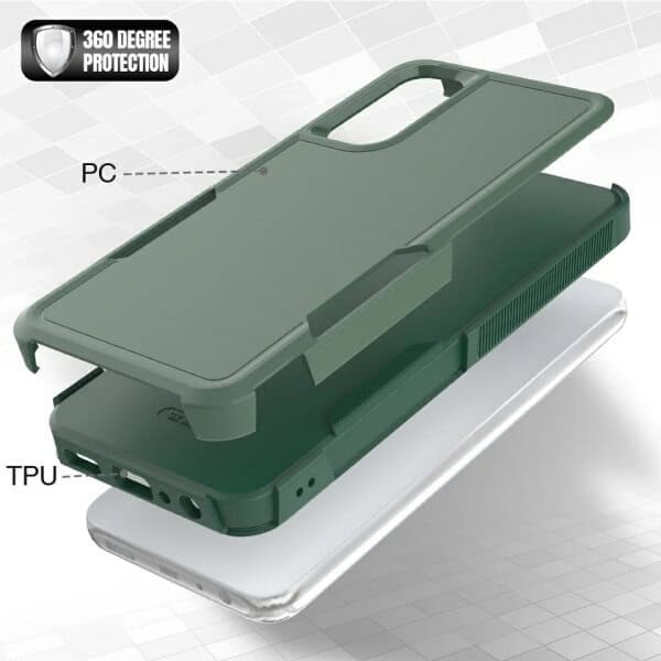 For Samsung Galaxy A05S A15 A25 A35 A55 5G 3in1 Case Drop Resistant Defender Tradies Heavy Duty Rugged Shockproof Cover