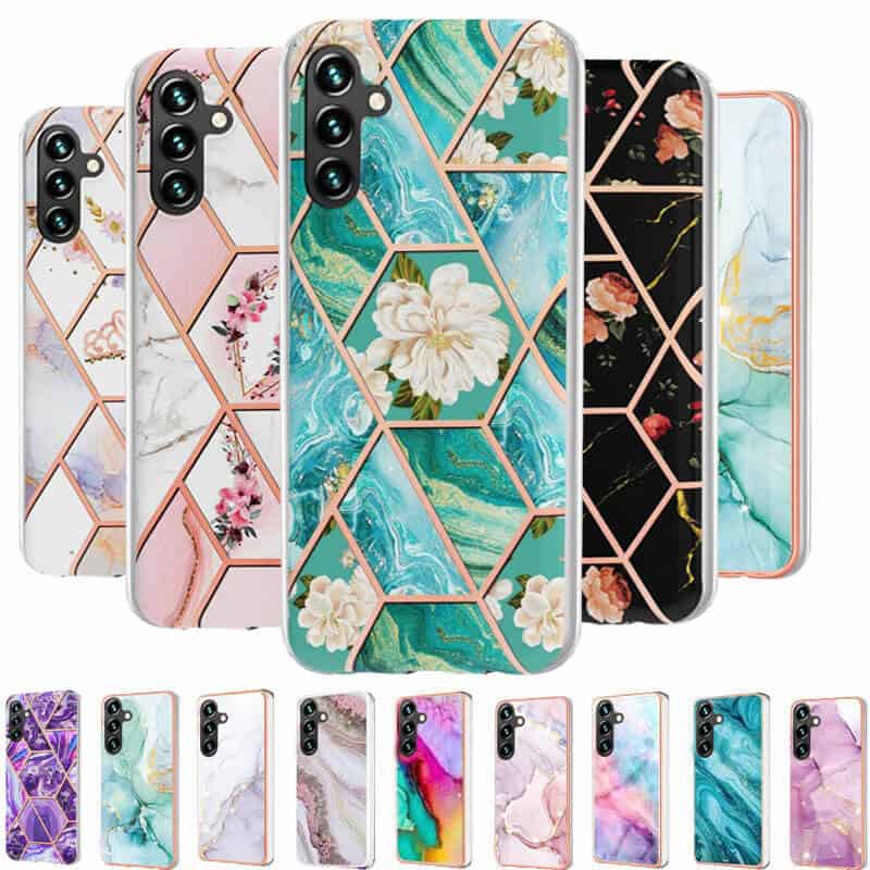 For Samsung Galaxy A05S Case Hard back Marble Pattern Slim Design Enhanced Camera and Screen Protection Girls and Women Cover