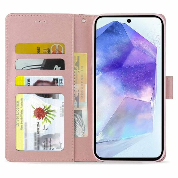 For Samsung Galaxy A05SA15A25A35A55 Case SupRShield Marble Painting Pattern Flip Wallet Leather Card Slots Shockproof Cover