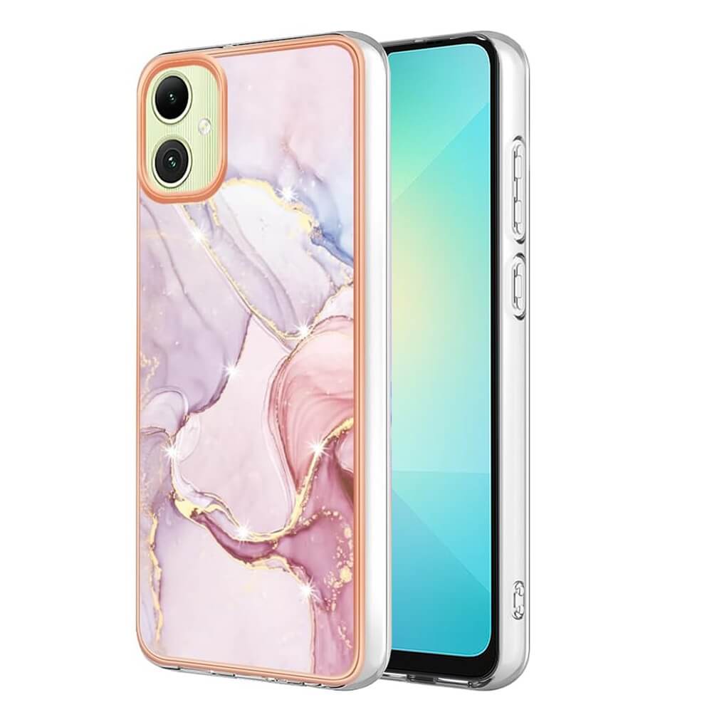 For Samsung Galaxy A06 4G5G Case Hard back Marble Pattern Slim Design Enhanced Camera and Screen Protection Girls and Women Cover