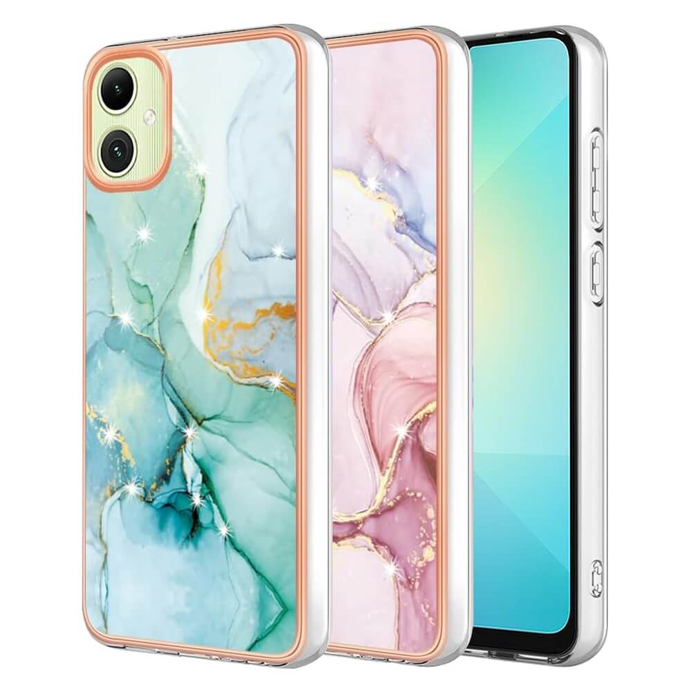 For Samsung Galaxy A06 4G5G Case Hard back Marble Pattern Slim Design Enhanced Camera and Screen Protection Girls and Women Cover