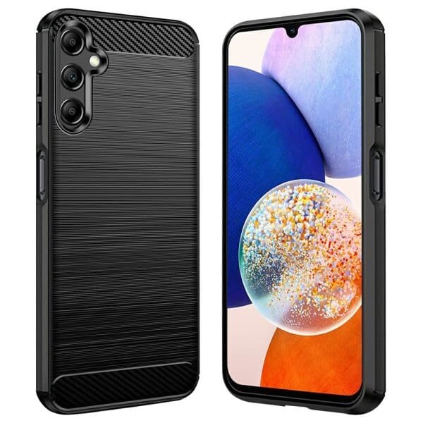 For Samsung Galaxy A14 5G Case Shockproof Heavy Duty Rugged Anti Knock Back Cover (Black)