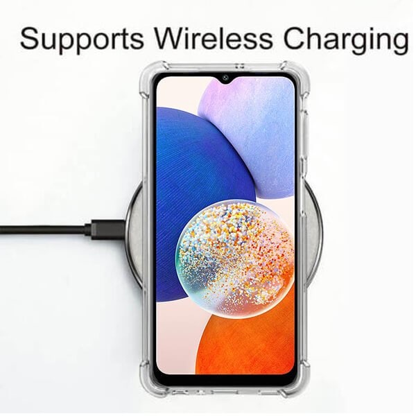 For Samsung Galaxy A14 5G Clear Case Shockproof Heavy Duty Gel Air Cushion Cover