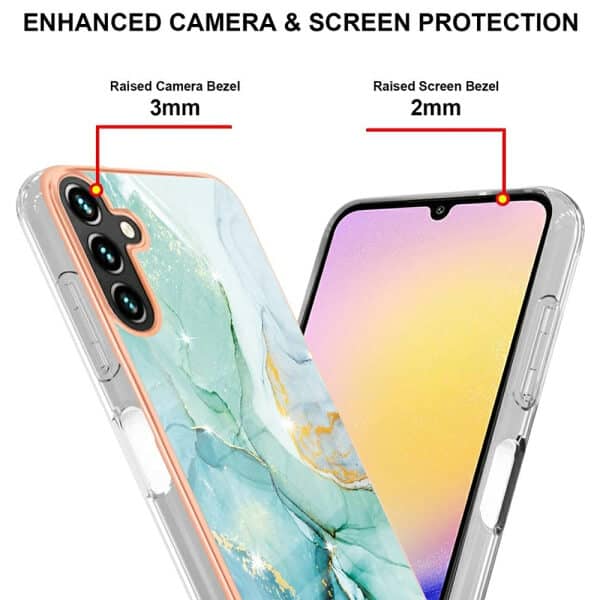 For Samsung Galaxy A15 5G Case Hard back Marble Pattern Slim Design Enhanced Camera and Screen Protection Girls and Women Cover