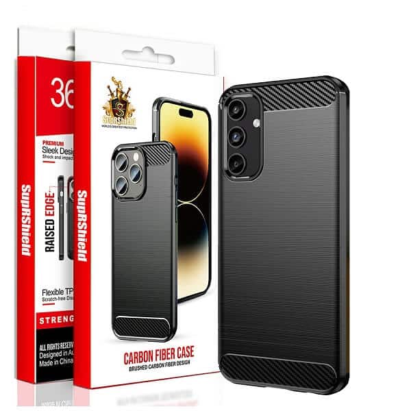 For Samsung Galaxy A15 5G SupRShield Case Shockproof Heavy Duty Rugged Anti Knock Back Cover (Black)