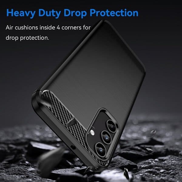 For Samsung Galaxy A15 5G SupRShield Case Shockproof Heavy Duty Rugged Anti Knock Back Cover (Black)