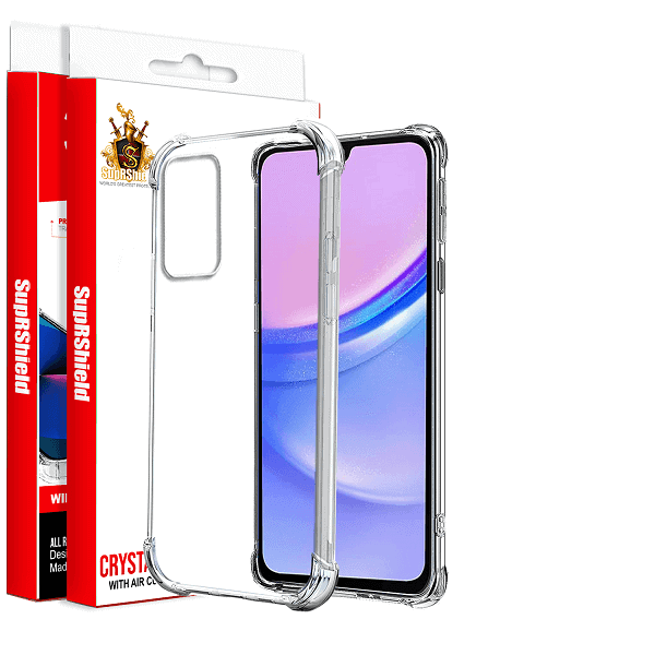For Samsung Galaxy A15 5G SupRShield Clear Case Shockproof Heavy Duty Gel Air Cushion Cover