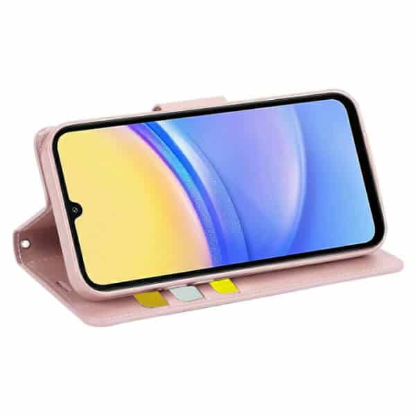For Samsung Galaxy A15 5G/4G Hanman Wallet Case Flip Leather Card Slots Magnetic Stand Cover