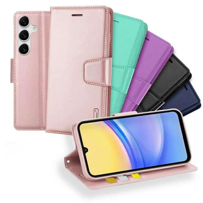 For Samsung Galaxy A15 5G4G Hanman Wallet Case Flip Leather Card Slots Magnetic Stand Cover