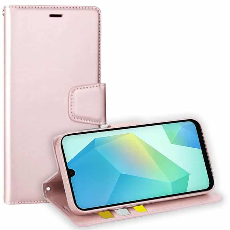 For Samsung Galaxy A16 5G Hanman Wallet Case Flip Leather Card Slots Magnetic Stand Cover