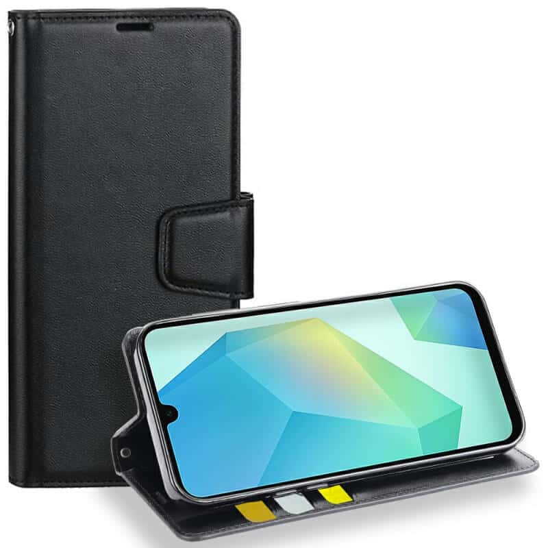 For Samsung Galaxy A16 5G Hanman Wallet Case Flip Leather Card Slots Magnetic Stand Cover