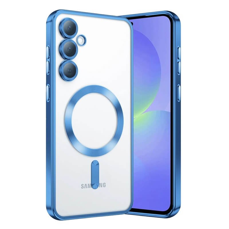 For Samsung Galaxy A16A36A56 Plating MagSafe Magnetic TPU Back Clear Case Cover