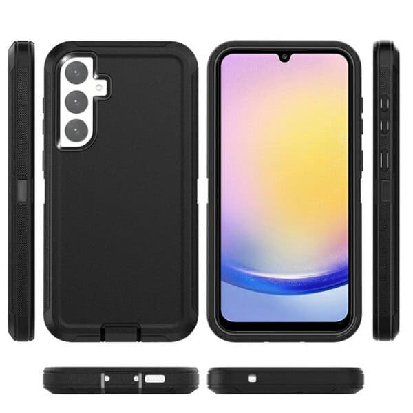 For Samsung Galaxy A25 5G Case Drop Resistant Defender Tradies Heavy Duty Rugged Shockproof Tough Cover