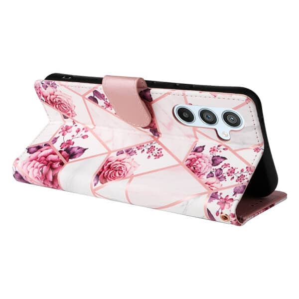 For Samsung Galaxy A25 5G Case Fashion Marble Painting Pattern Flip Wallet Leather Card Slots Stand Cover
