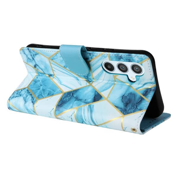 For Samsung Galaxy A25 5G Case Fashion Marble Painting Pattern Flip Wallet Leather Card Slots Stand Cover
