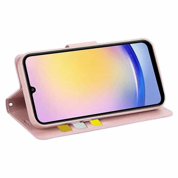 For Samsung Galaxy A25 5G Hanman Wallet Case Flip Leather Card Slots Magnetic Stand Cover