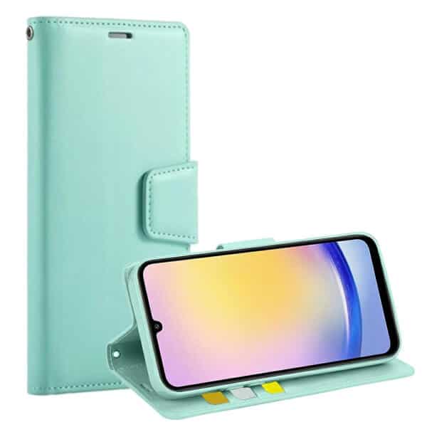 For Samsung Galaxy A25 5G Hanman Wallet Case Flip Leather Card Slots Magnetic Stand Cover