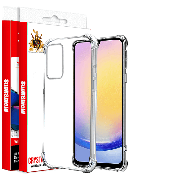 For Samsung Galaxy A25 5G SupRShield Clear Case Shockproof Heavy Duty Gel Air Cushion Cover