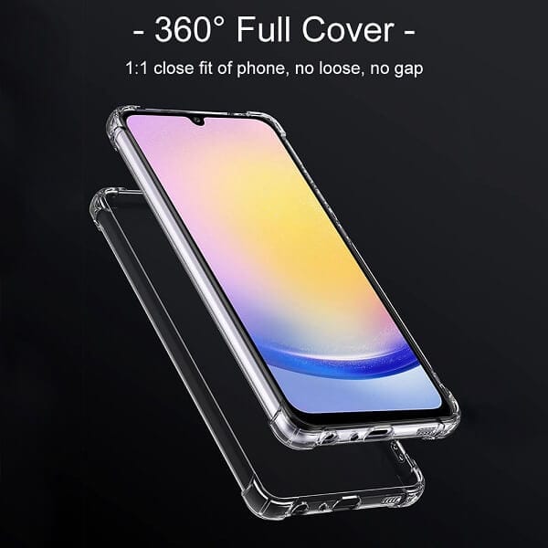 For Samsung Galaxy A25 5G SupRShield Clear Case Shockproof Heavy Duty Gel Air Cushion Cover
