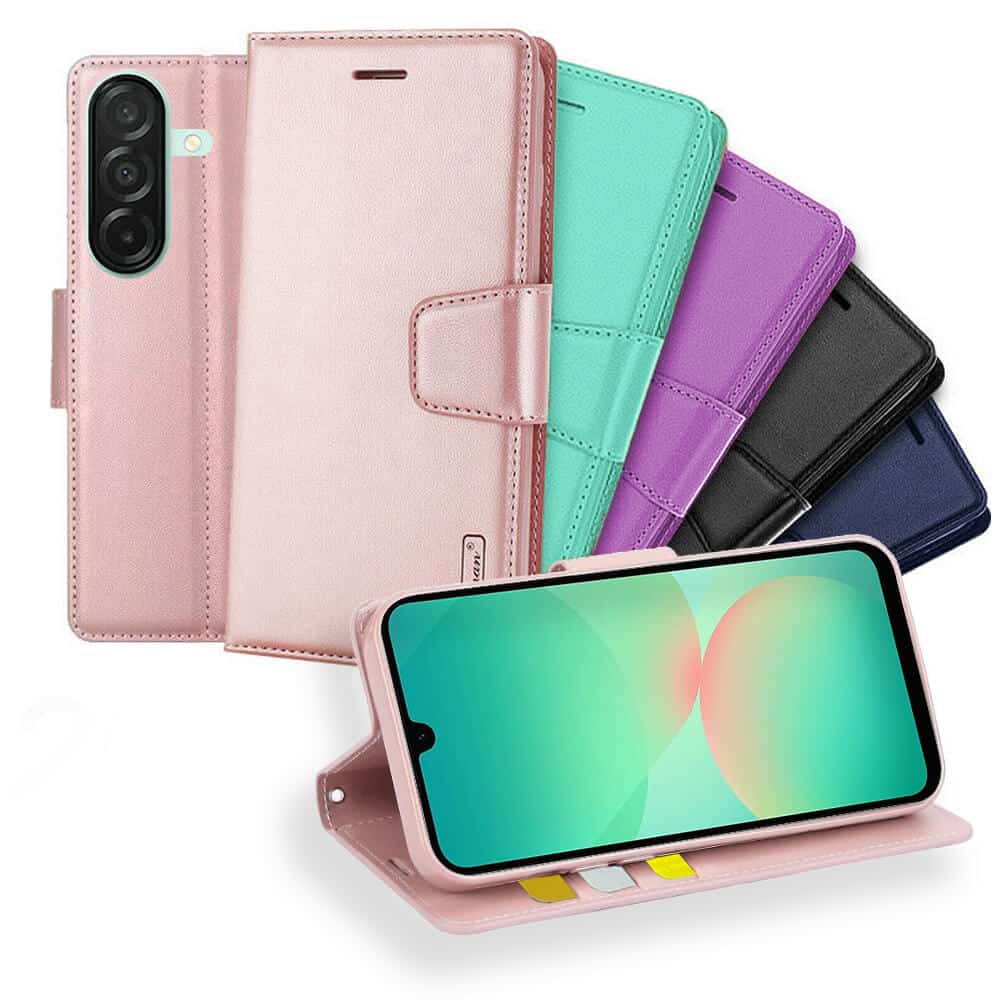For Samsung Galaxy A26 5G Hanman Wallet Case Flip Leather Card Slots Magnetic Stand Cover