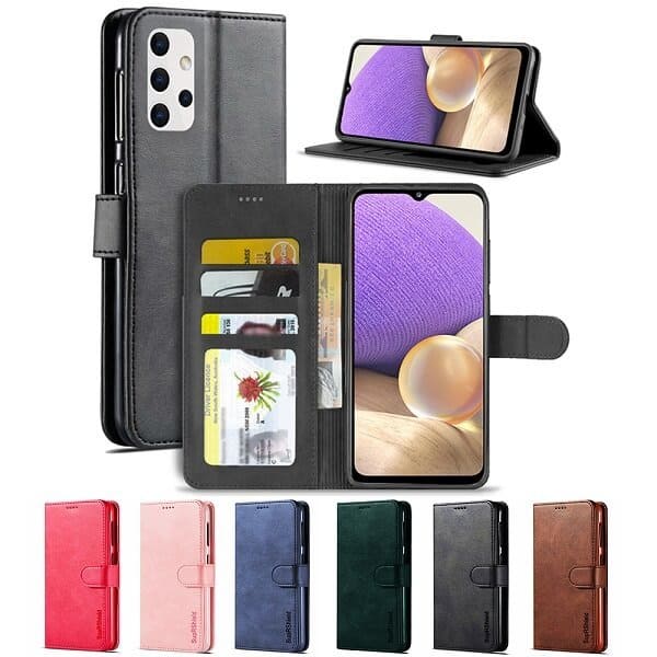 For Samsung Galaxy A32 5G Wallet Case Flip Leather Magnetic Stand Cover