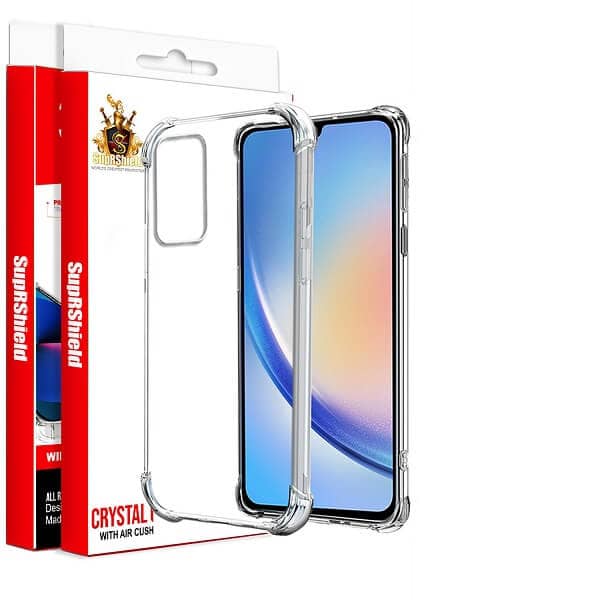 For Samsung Galaxy A34 5G SupRShield Clear Case Shockproof Heavy Duty Gel Air Cushion Cover
