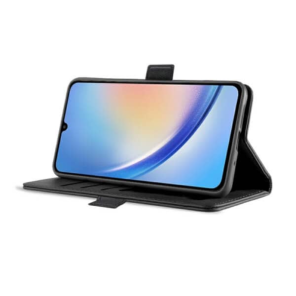 For Samsung Galaxy A34 5G SupRShield Wallet Leather Card Holder Flip Protective Shockproof Magnetic Case Cover (Black)