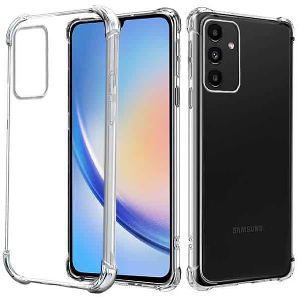 For Samsung Galaxy A34 Clear Case Shockproof Heavy Duty Gel Air Cushion Cover