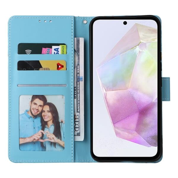 For Samsung Galaxy A35 5G Case Fashion Marble Painting Pattern Flip Wallet Leather Card Slots Stand Cover