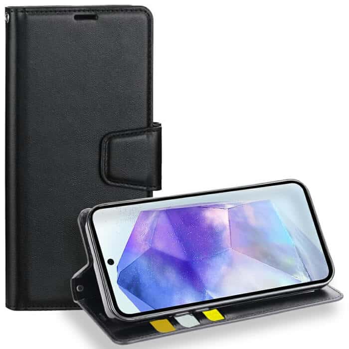 For Samsung Galaxy A35 5G Hanman Wallet Case Flip Leather Card Slots Magnetic Stand Cover