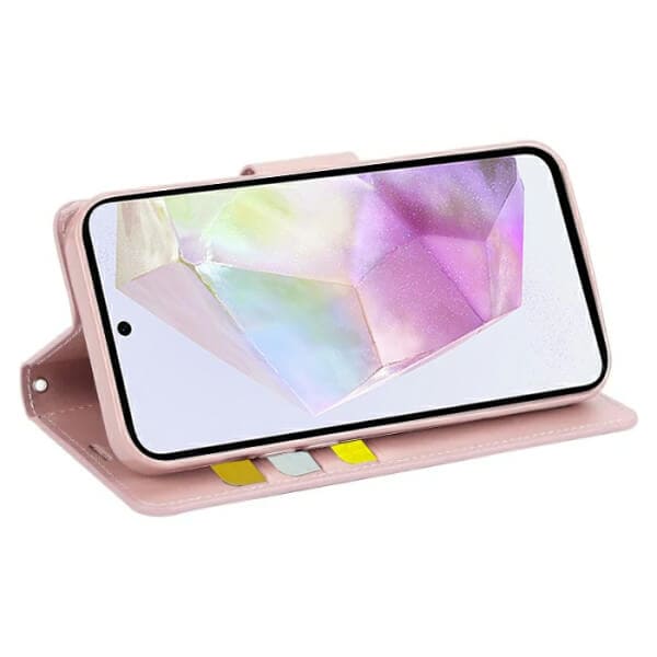 For Samsung Galaxy A35 5G Hanman Wallet Case Flip Leather Card Slots Magnetic Stand Cover