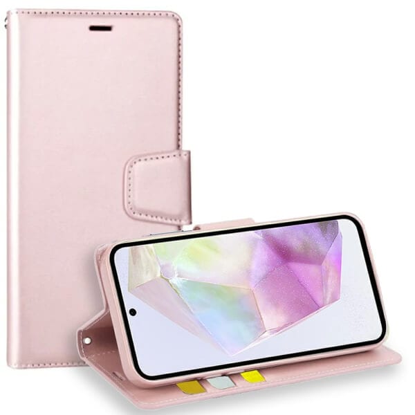 For Samsung Galaxy A35 5G Hanman Wallet Case Flip Leather Card Slots Magnetic Stand Cover