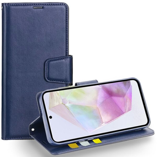 For Samsung Galaxy A35 5G Hanman Wallet Case Flip Leather Card Slots Magnetic Stand Cover