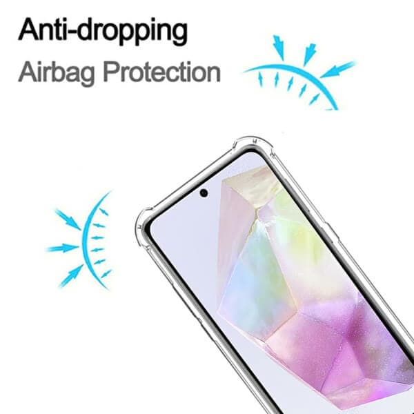 For Samsung Galaxy A35 5G SupRShield Clear Case Shockproof Heavy Duty Gel Air Cushion Cover