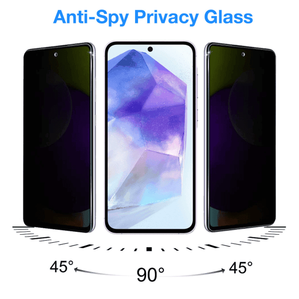 For Samsung Galaxy A35 5GA55 5G SupRShield Anti Spy Privacy Tempered Glass LCD Screen Protector Film Guard