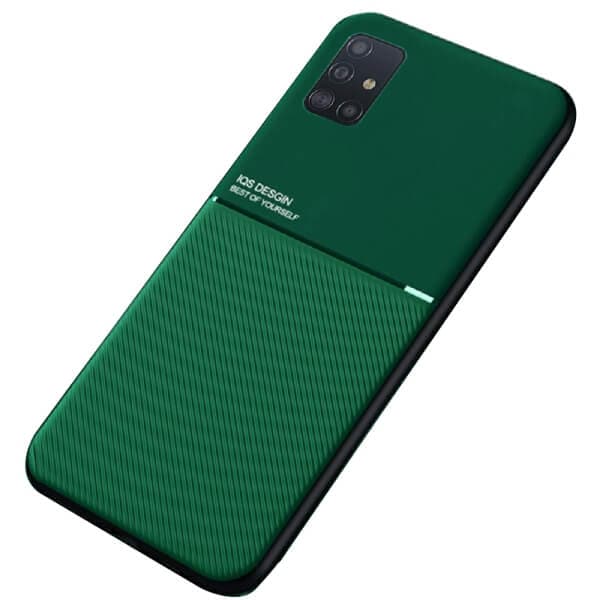 For Samsung Galaxy A51 Business Style Luxury Matte Soft Silicone Drop Resistant Case Cover (Green)For Samsung Galaxy A51 Business Style Luxury Matte Soft Silicone Drop Resistant Case Cover (Green)