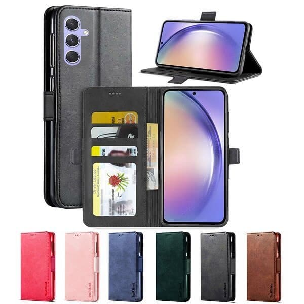 For Samsung Galaxy A54 5G SupRShield Wallet Leather Card Holder Flip Protective Shockproof Magnetic Case Cover
