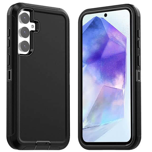 For Samsung Galaxy A55 5G Case Drop Resistant Defender Tradies Heavy Duty Rugged Shockproof Tough Cover